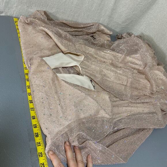 Baltic Born Womens Sequin Maxi Dress Size XXXL Abigail Champagne Gown Holidays - Picture 11 of 13